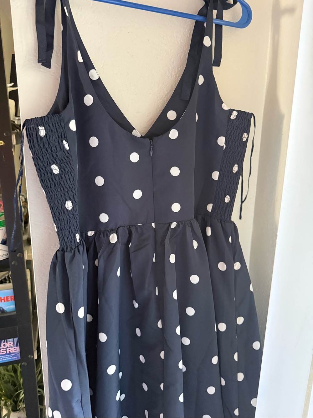 NWT Old Navy The Occasion Polka Dot Dress 💙 - Picture 5 of 7